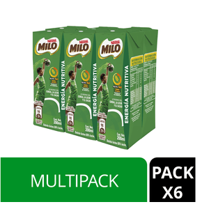 Bebida láctea MILO® Sabor Chocolate Multipack 6x200ml
