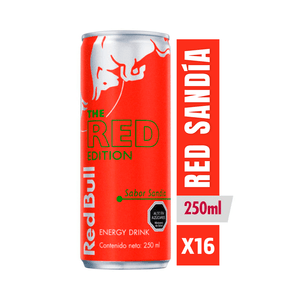 Red Bull Bebida Energética Pack 16 Latas Sandía 250Ml